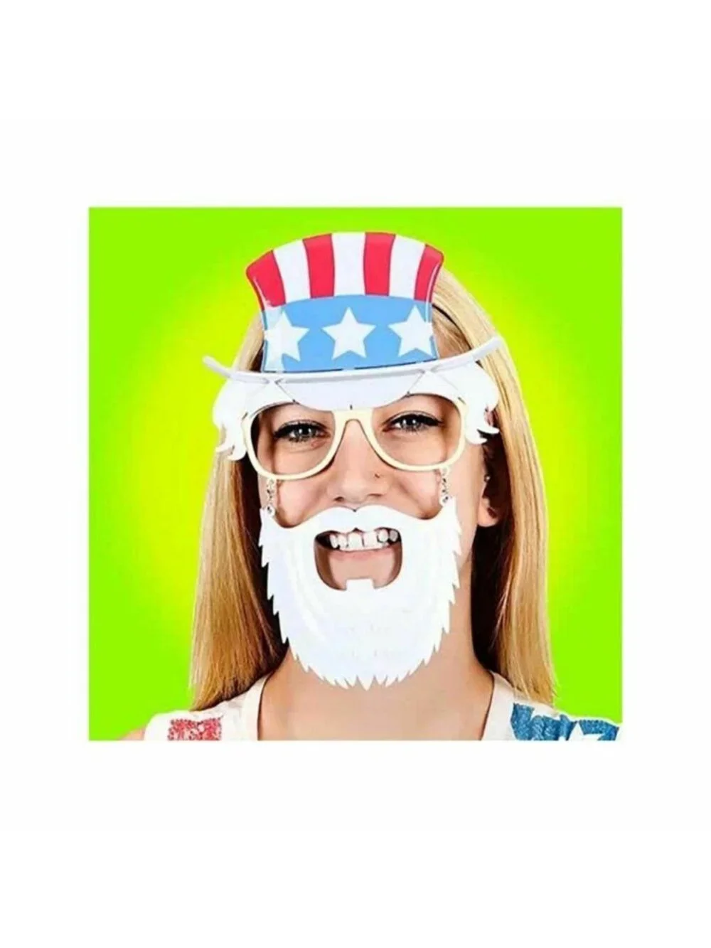 Sunstache Uncle Sam Moustache Sunglasses Sun Stache Shades Costume July 4th